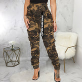 High Elasticity Camouflage Skinny Jeans for Women